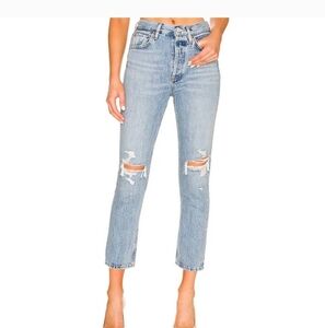 Classic Light Blue Distressed Women's Jeans